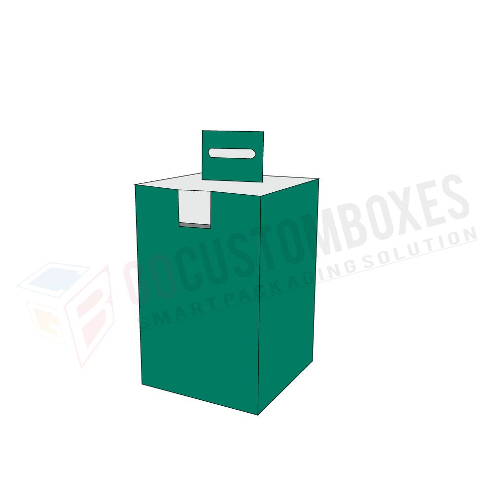 Box With Hanging and Locking Tabs Go Custom Boxes UK